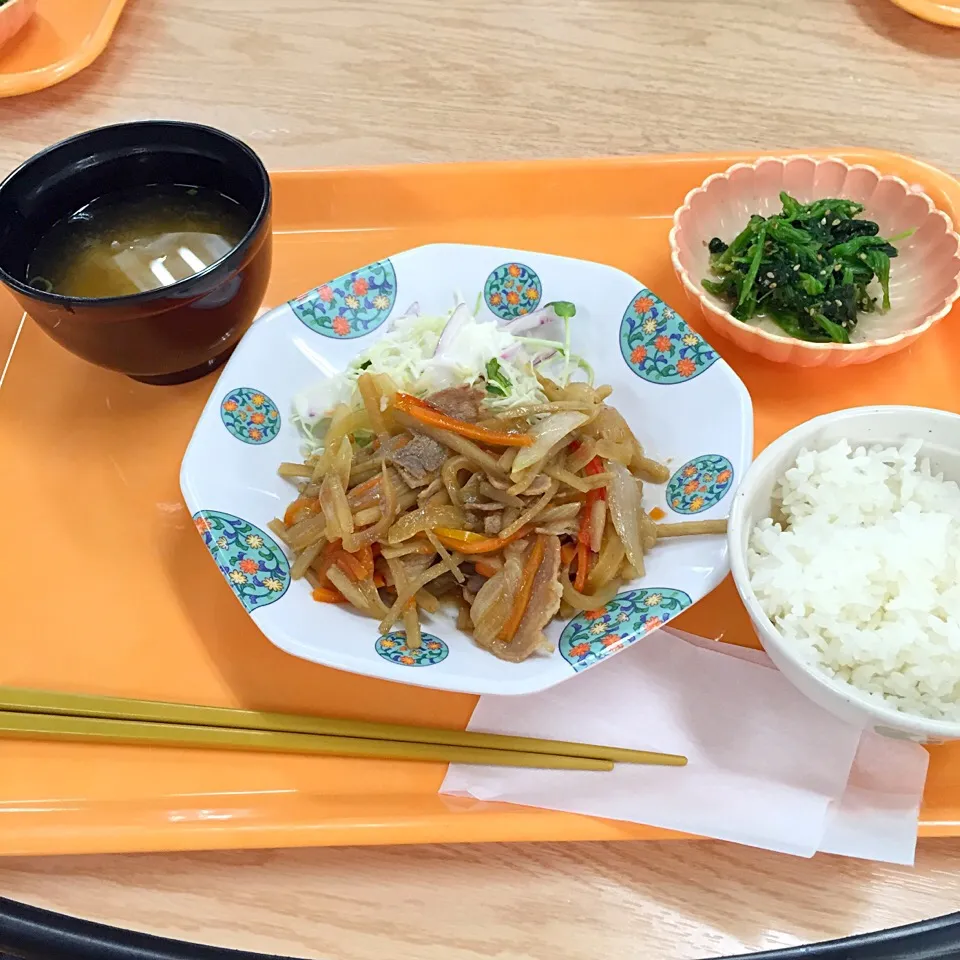 五種野菜と豚肉のキンピラ(^O^)／|すかラインさん