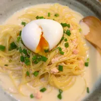 Snapdishの料理写真:たらこの豆乳クリームパスタ|あっさーさん