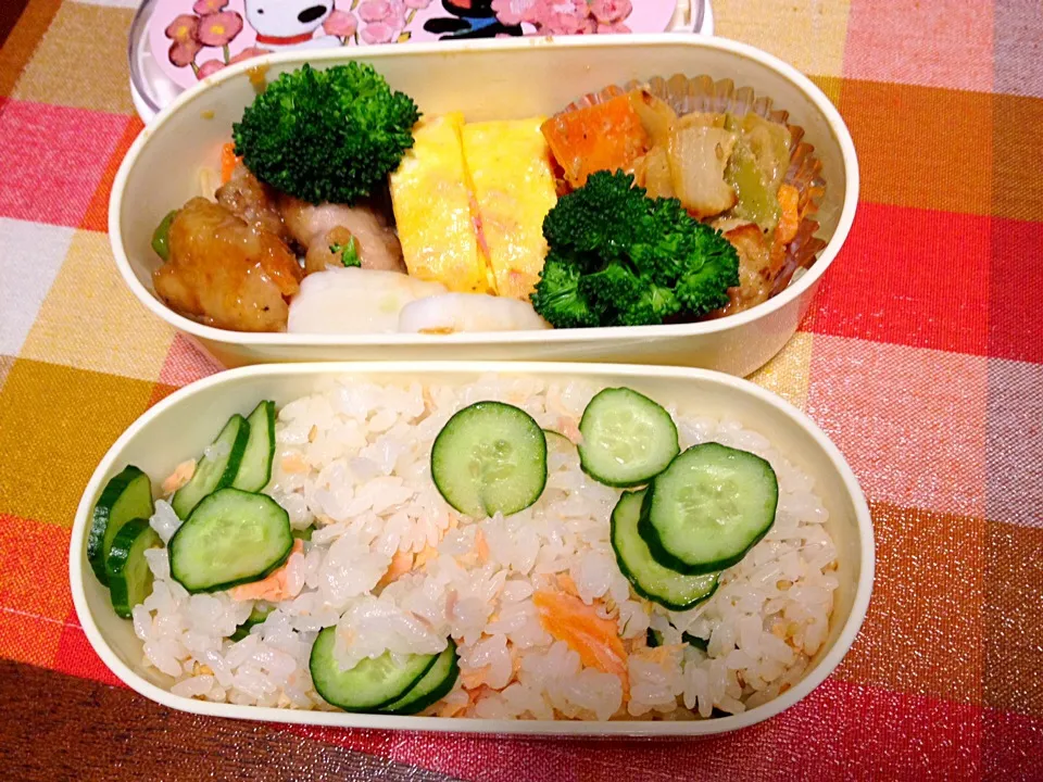 Snapdishの料理写真:始業式から弁当|るるうささん