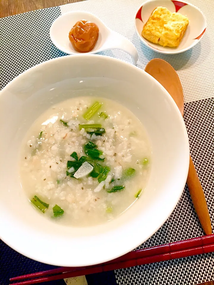 七草粥の朝ごはん🌿🍃☘|まみりんごさん