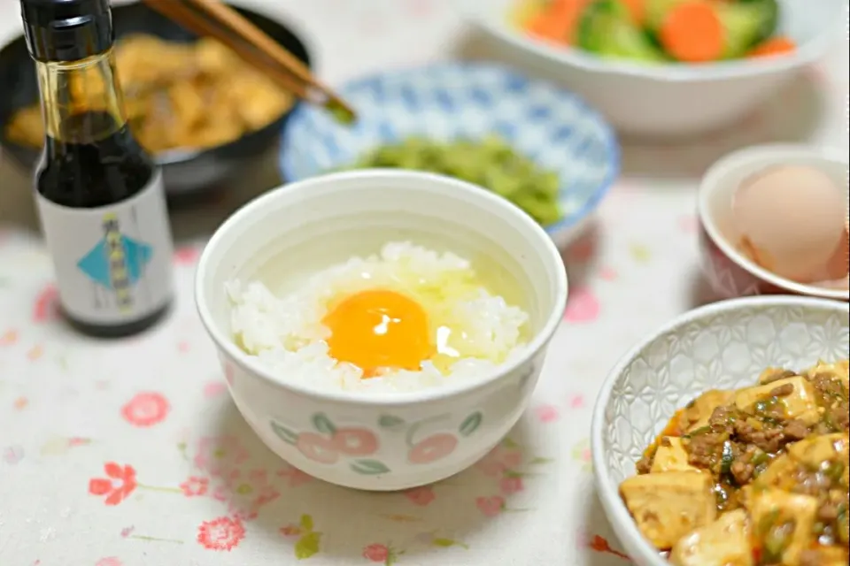 卵かけご飯と麻婆豆腐|さわ太郎さん