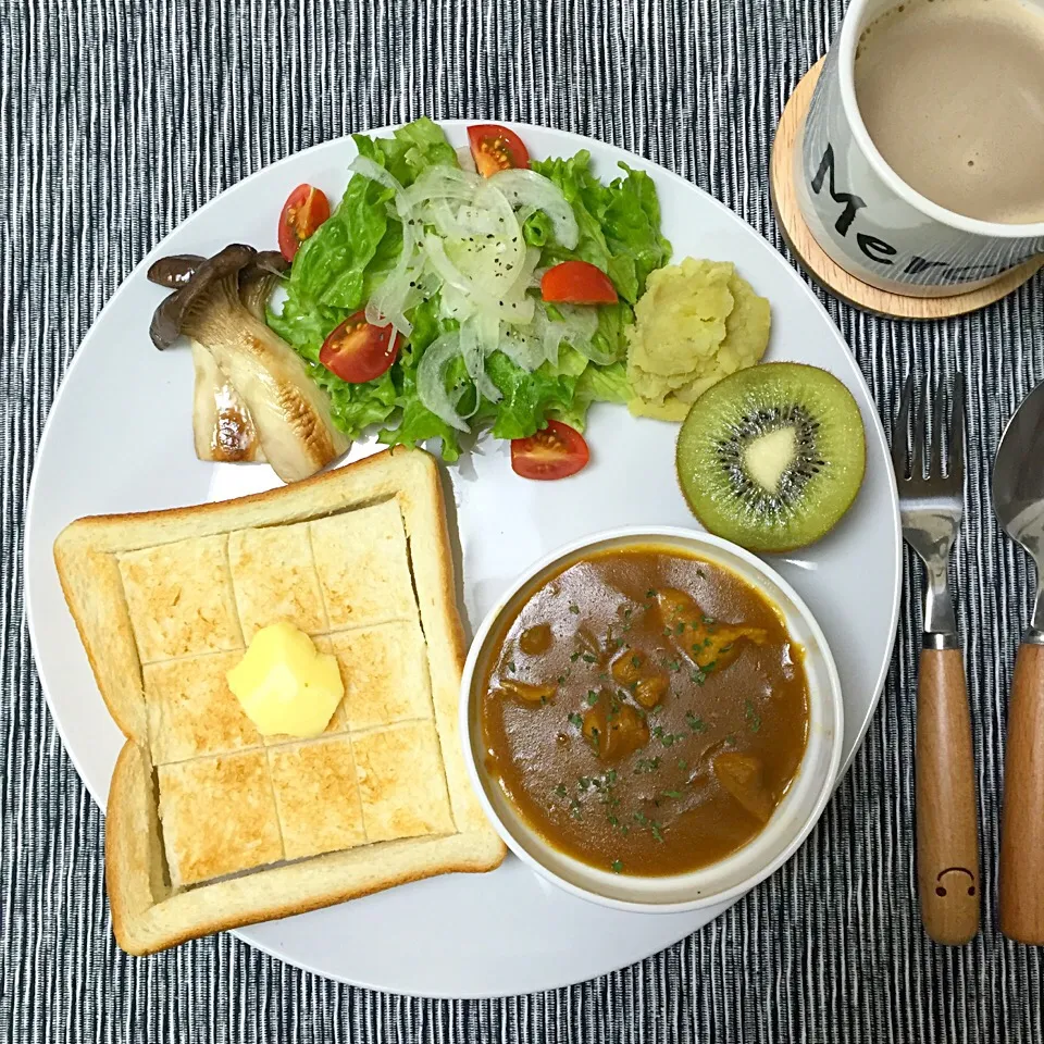 Snapdishの料理写真:朝カレー|あきさん