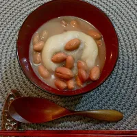 Snapdishの料理写真:ピーナッツぜんざい(お正月のあんこ餅食べきるぞー！)|恵子さん