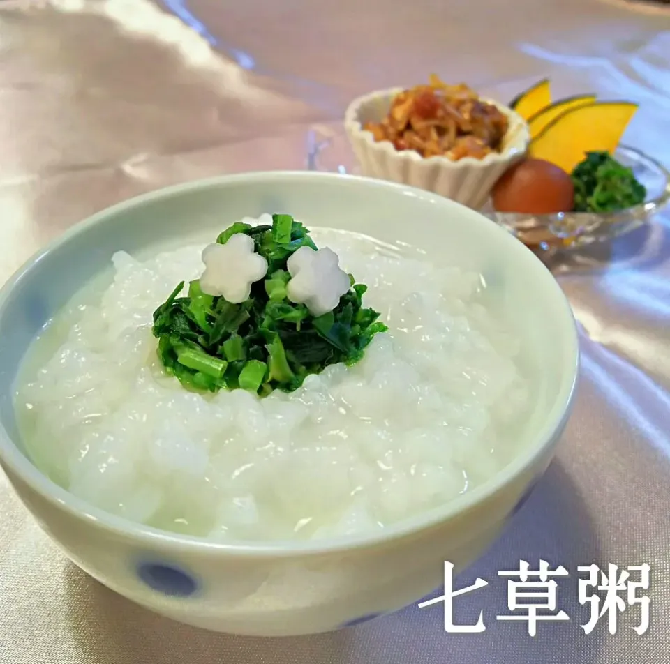 rice porridge with seven different kinds of spring herbs!!|和田 匠生さん