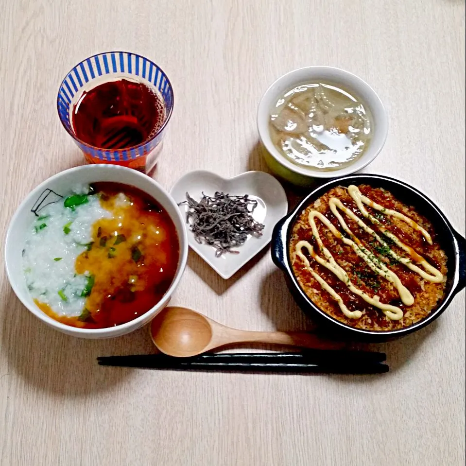 Snapdishの料理写真:七草粥の夜ご飯♡|Mami.Nさん