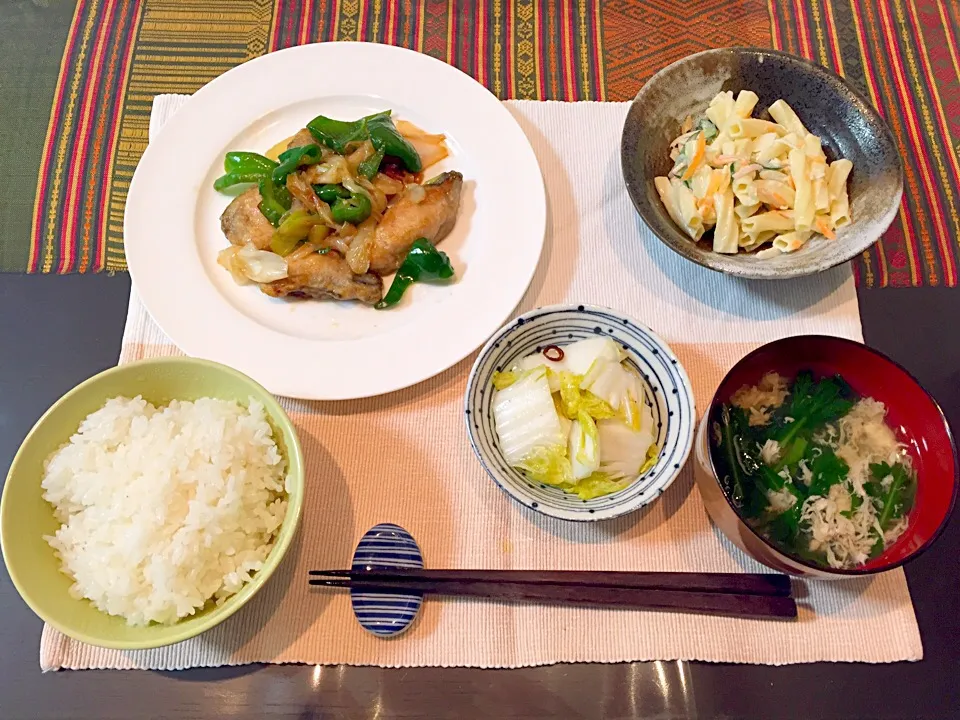 牡蠣のオイスター炒め 定食！|あーしょかぽんさん