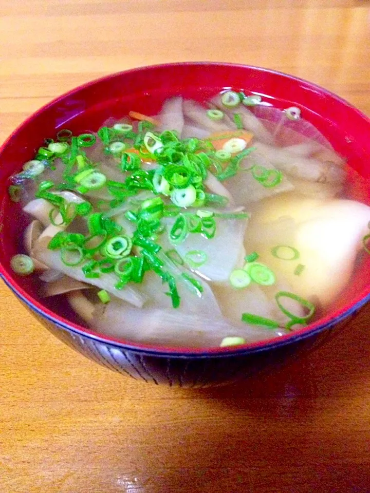 けんちん汁🍲お餅入り|まいりさん