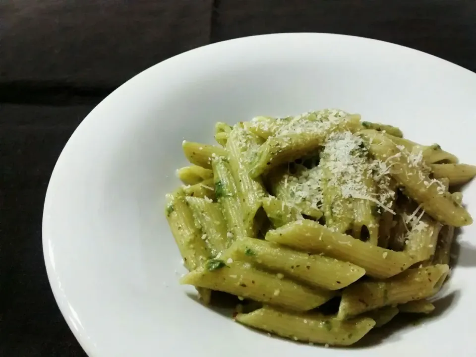 Penne al pesto genovese (ジェノヴェーゼペーストのペンネ)|小鍋 (pentolina)さん