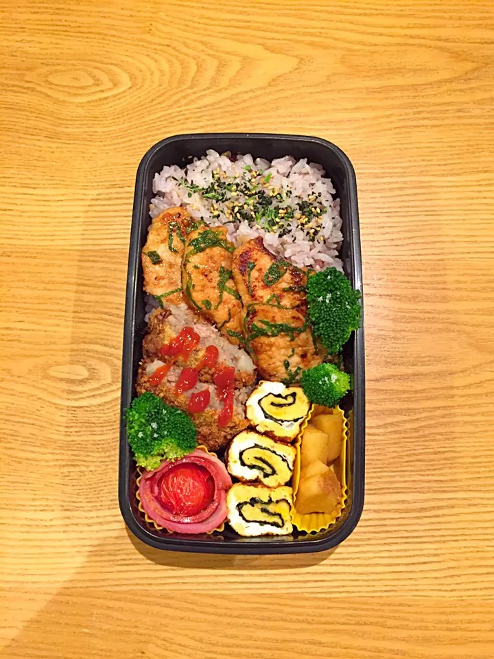 Snapdishの料理写真:豚みそしそ焼き＊弁当♪|hiromiさん