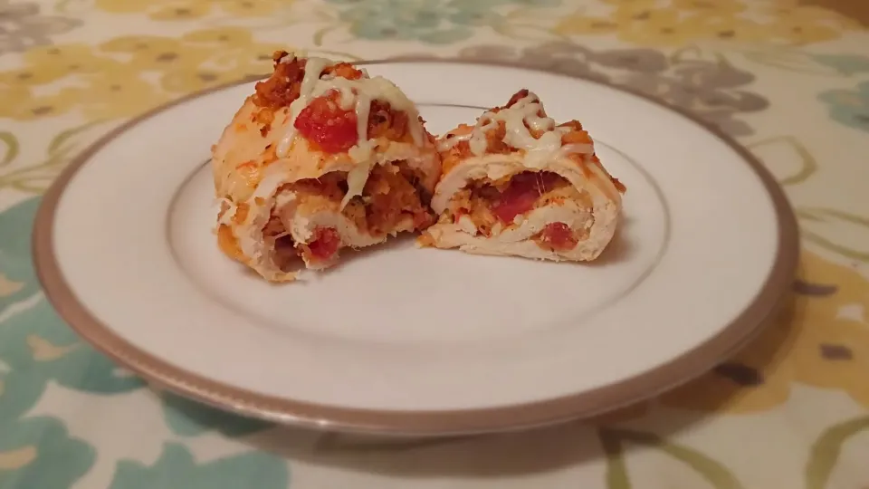 Snapdishの料理写真:Bruschetta Chicken Roll Up|Ricky Caratozzoloさん