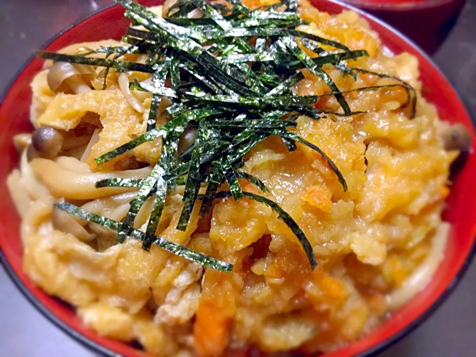 かき揚げ&油揚げ煮丼★|RIEママさん