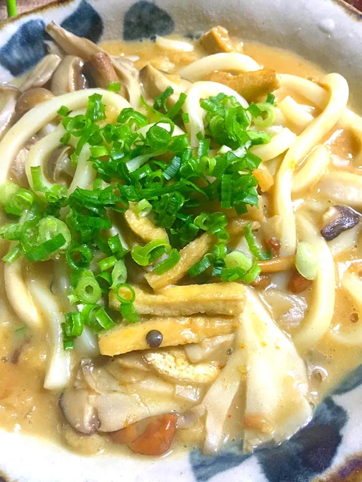 化かし合いカレーうどん キノコ入り|Hiromi Miyauchiさん