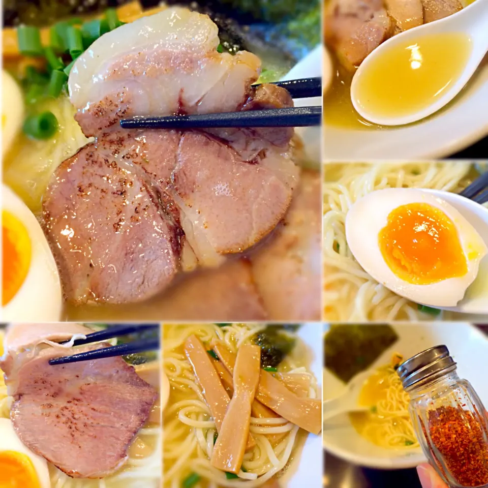 Snapdishの料理写真:特製鶏白湯そばのあれやこれや〜（≧∇≦）@NOODLE DINING 鵺|morimi32さん