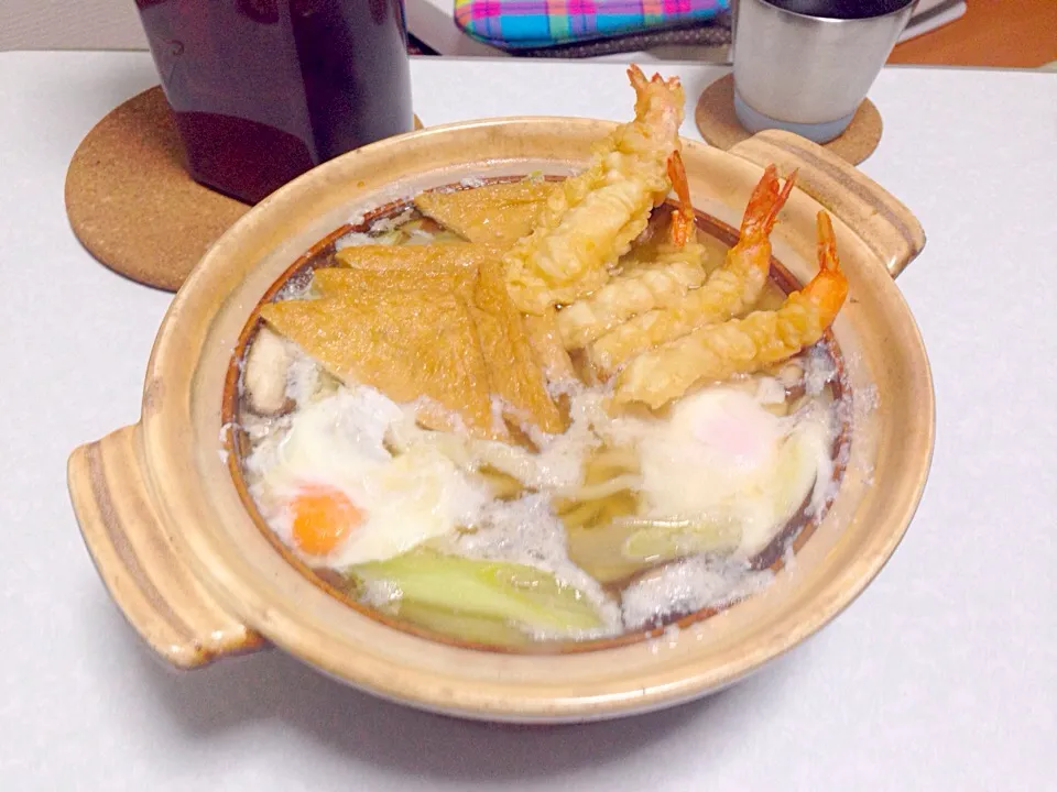 Snapdishの料理写真:鍋焼きうどん|かおりんさん