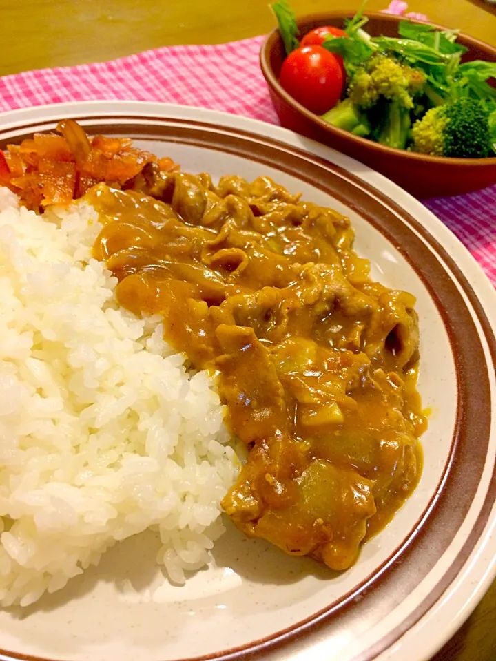 Snapdishの料理写真:カレーで夕食🍚🍚|かずみさん