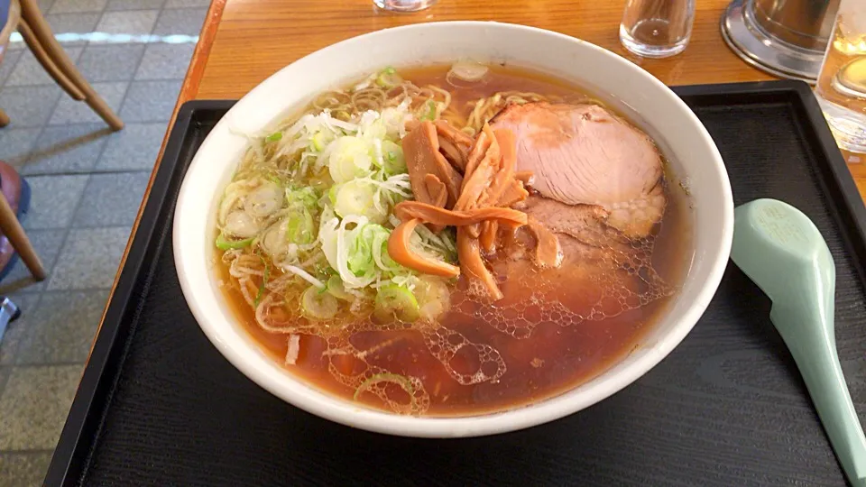 ラーメンふつうネギ多め麺固め|ケンケンさん