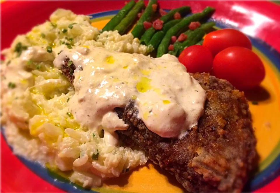 Chicken "Fried" Steak done in the Nuwave Oven|MJRoperさん