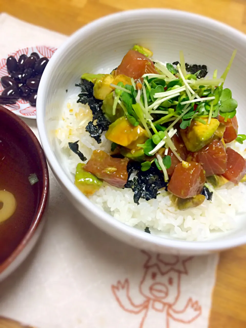 アボカドマグロ丼 ٩(ˊᗜˋ*)و！！|morimi32さん