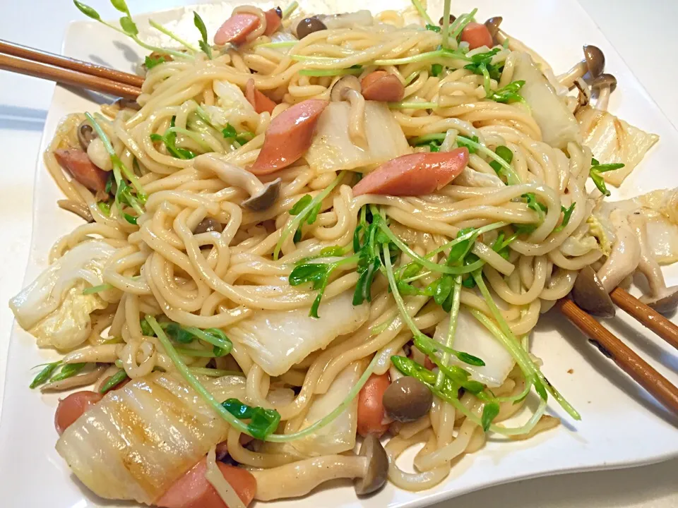 豆苗入り焼うどん|きっきー🥰さん