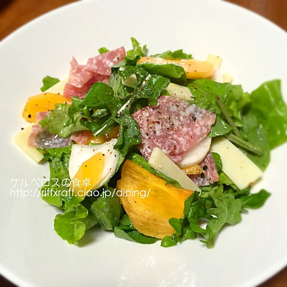 カブと柿のサラダ|門乃ケルコさん