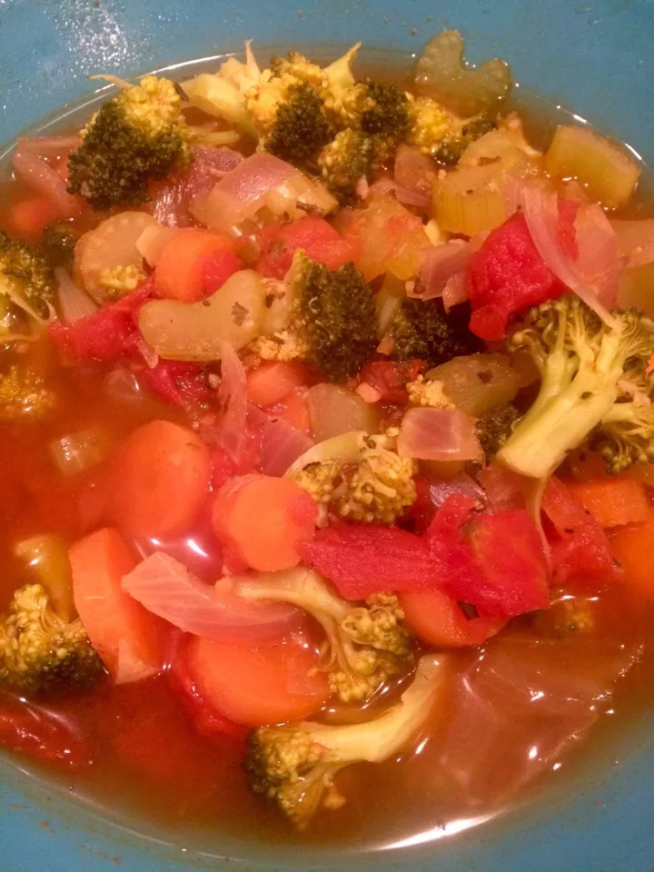 Snapdishの料理写真:New year clean-out soup (Morning Star recipe) #veganuary|Nick Hiderさん