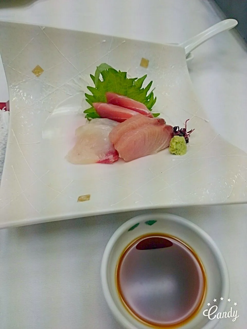 Snapdishの料理写真:茨城県 ホテルクリスタルパレス あんこう鍋プラン②お造り|ゆまさん