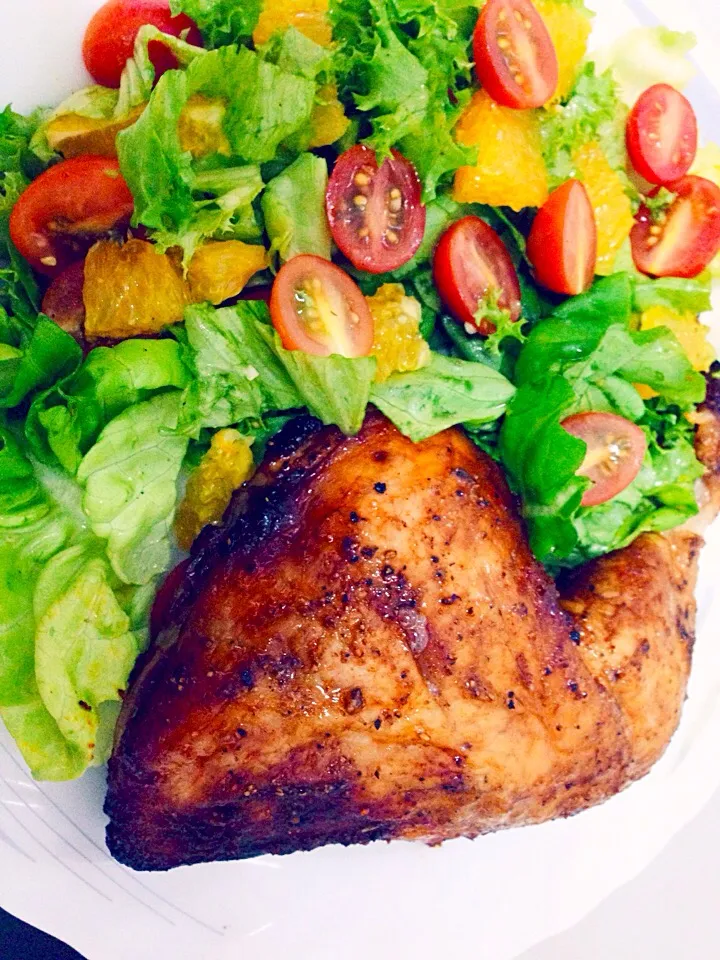 Black pepper chicken with orange salad|Avee Weeさん