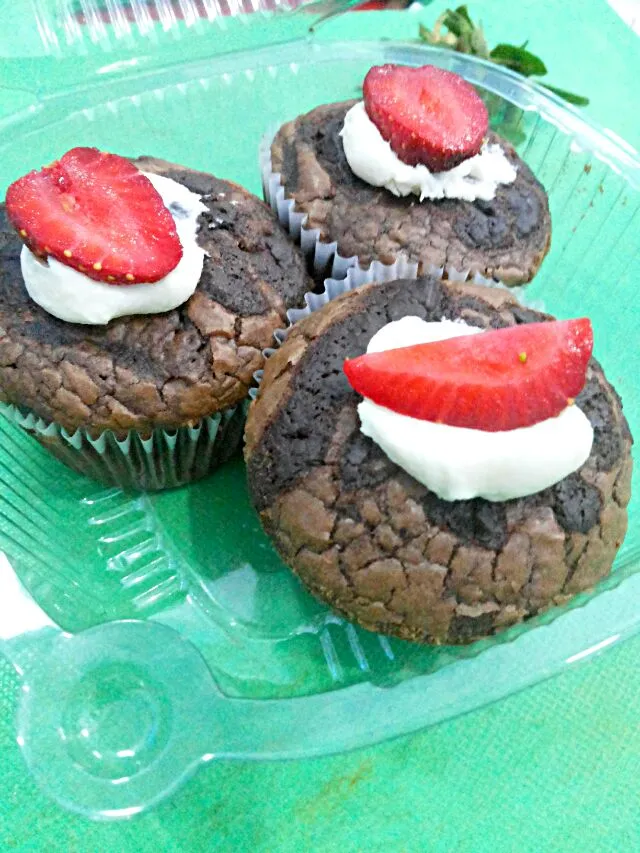 Snapdishの料理写真:cupcake brownies|anisaさん