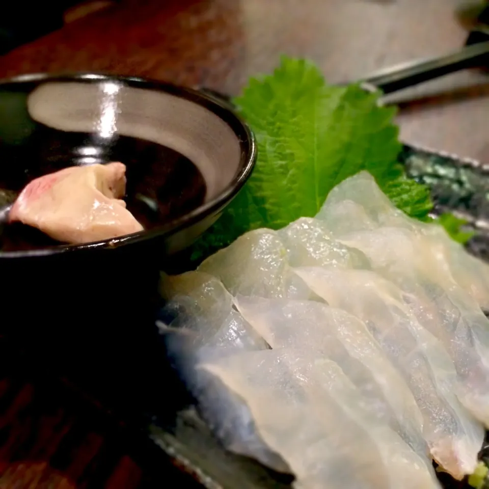 カワハギのお刺身 肝醤油|keroさん