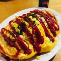 Snapdishの料理写真:巨大オムライス家族４人分