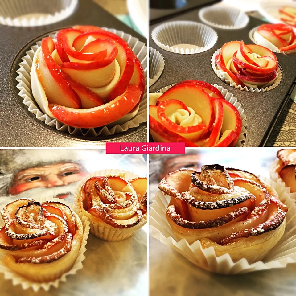 Puff pastry apple roses|laura giardinaさん