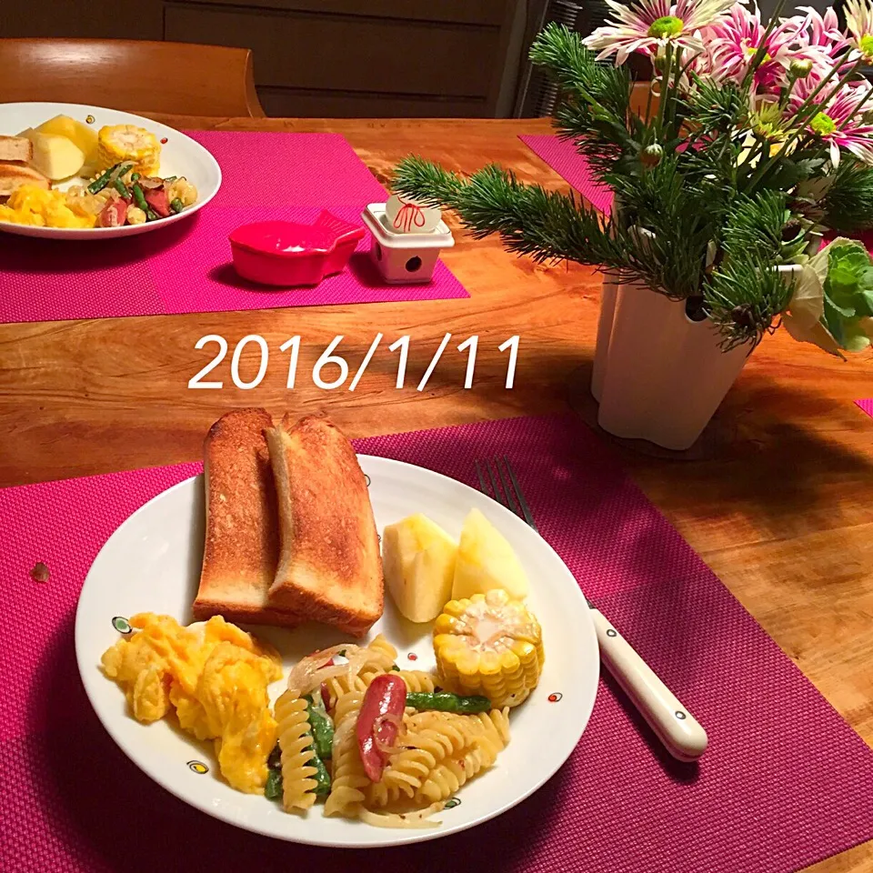 朝ごはん 2016・1・11|ローゼルさん