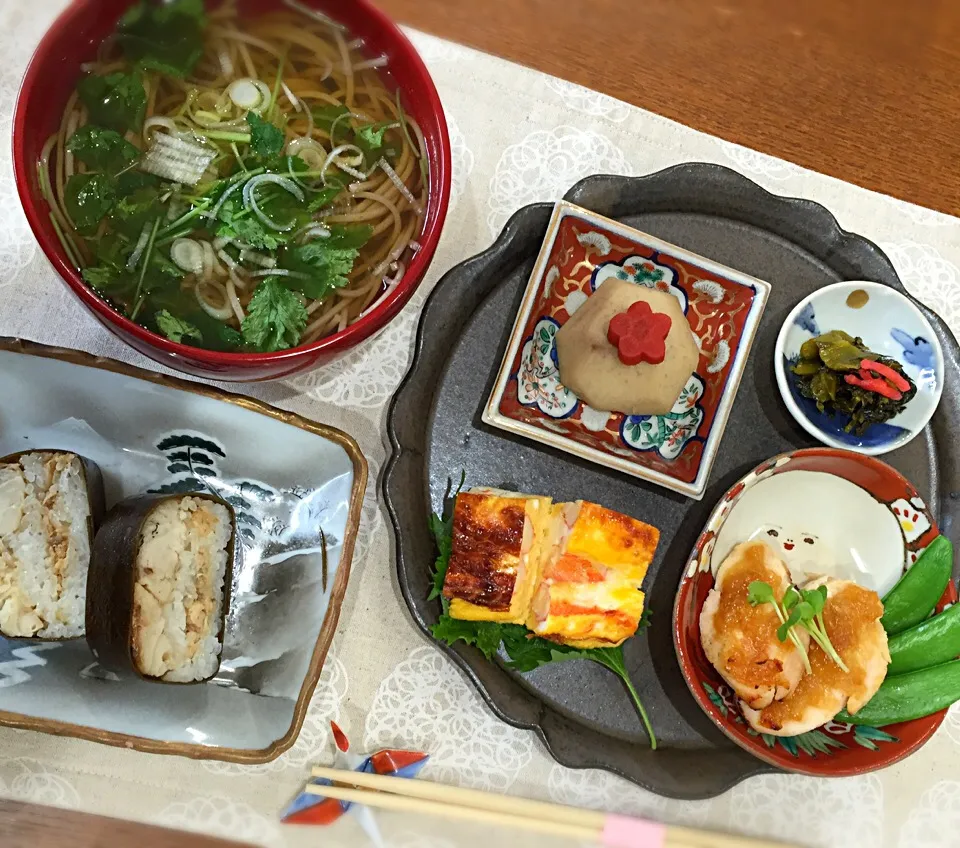 Snapdishの料理写真:蕎麦定食|pigronaさん