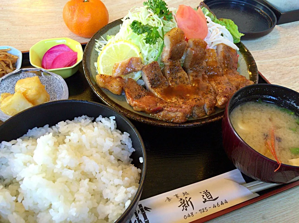 ポークソテー定食|内田　誠さん