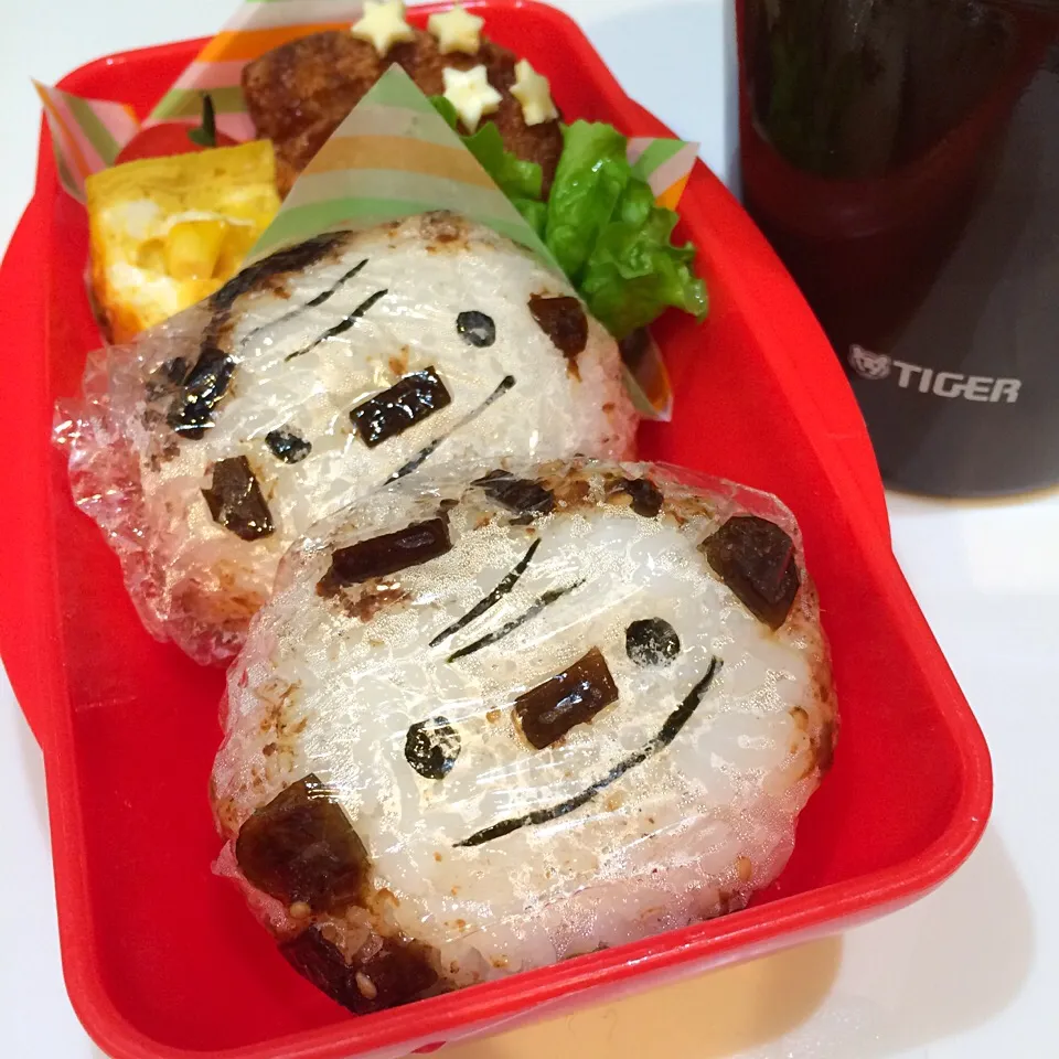 おサルのおかかおにぎり弁当|manacocoさん