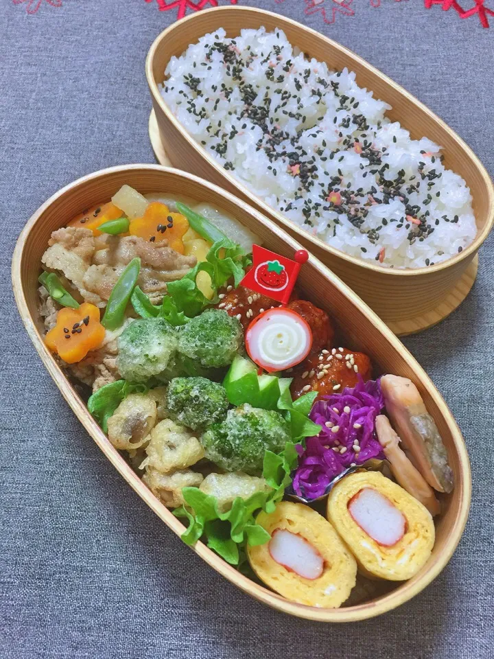 Snapdishの料理写真:高校生息子のお弁当 ♪|キラりんさん