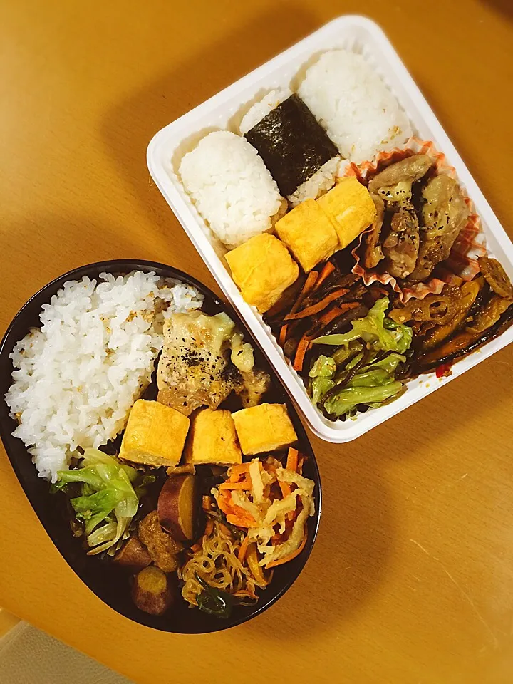 今日のお弁当♥︎二人分|ゆかさん