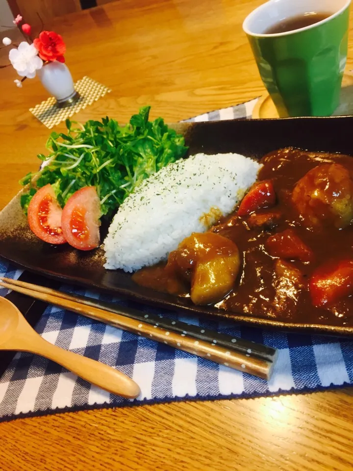 残りカレーで、1人ランチ(*^_^*)|Kaoさん