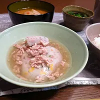 Snapdishの料理写真:長いものそぼろあんかけ|samansa*さん