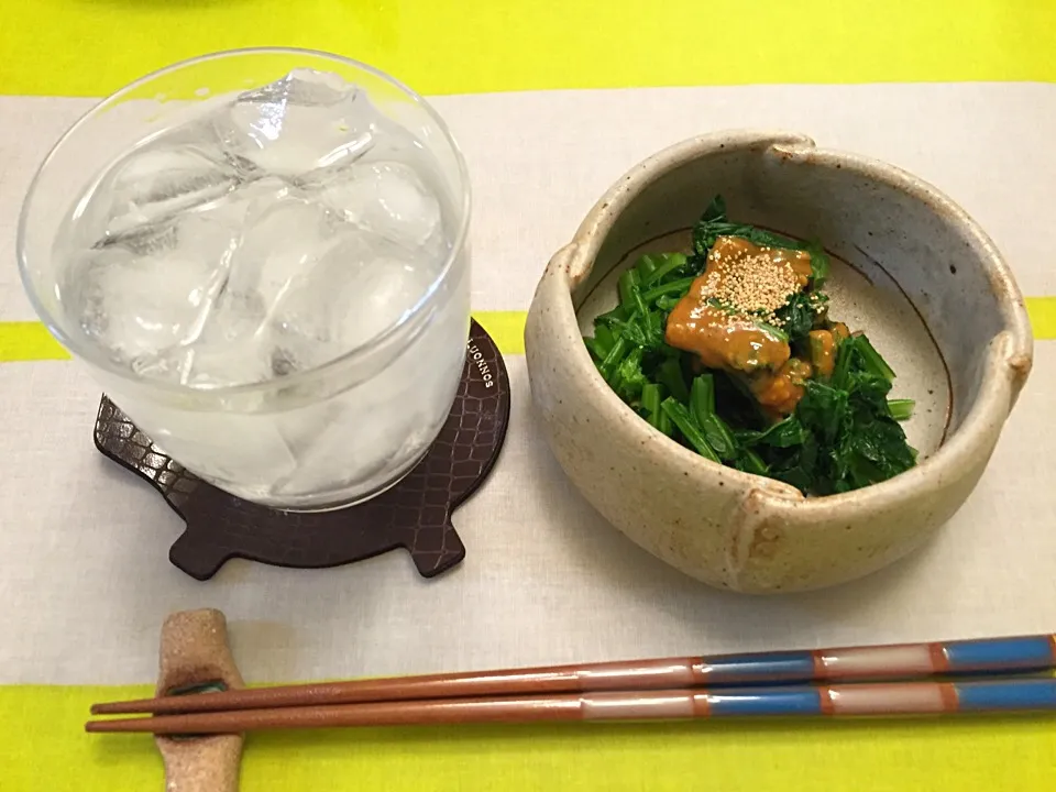 昼御飯食べ過ぎたから、今宵は菜の花で聖水沐浴しますわ👌カラシが効き過ぎで聖水の効果が薄そうですわ💦|にゃあ（芸名）さん