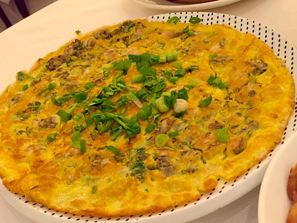 Pan-fried baby oysters with scrambled egg|Sky Blueさん