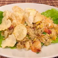 Shrimp fried rice 🍤🍤🍤|Viviさん