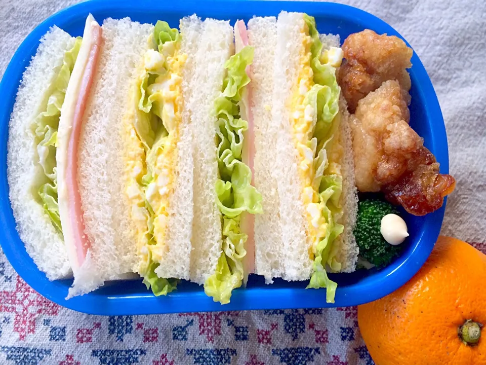 Lunch box☆Sandwich🍞ｻﾝﾄﾞｳｨｯﾁ弁当|🌈Ami🍻さん