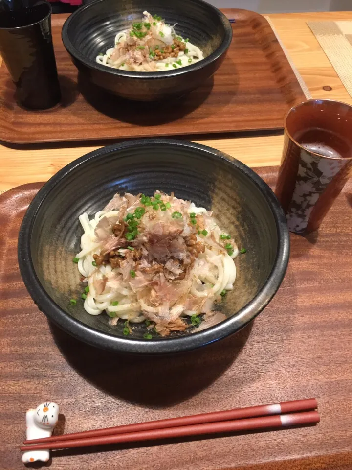 納豆おろしうどん|あっきーよさん