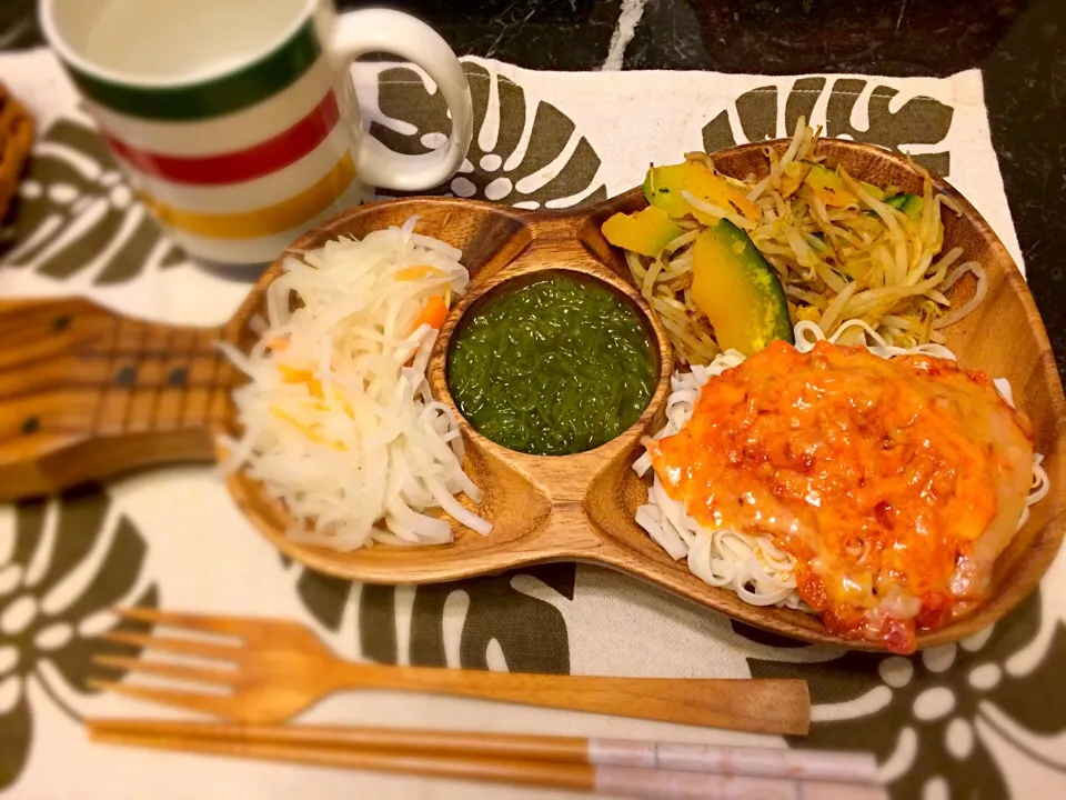 Vegan pasta sauce ＋ Natural cheese ＋ Okara noodles 😇💕yummmm|Kikoさん