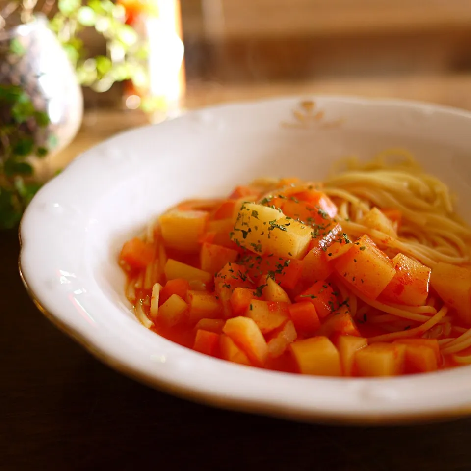 Snapdishの料理写真:♪279kcalのお昼ごはん♪|ぼるぴぃ〜さん