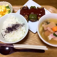 Snapdishの料理写真:ピーマンの肉詰め|くまさん