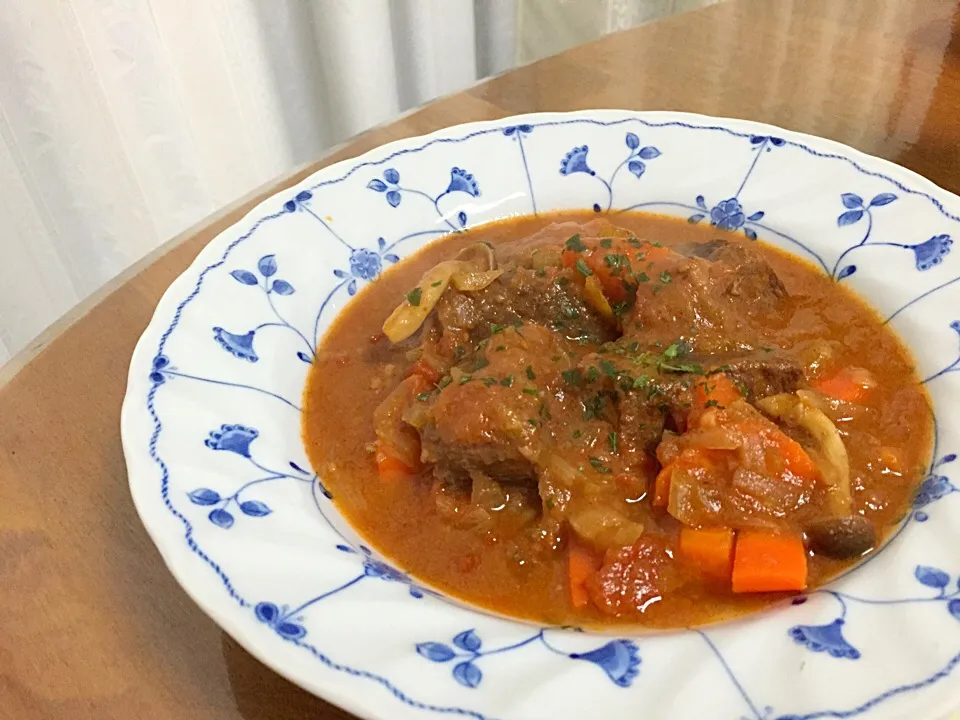 咲きちゃんさんの料理 蝦夷鹿の濃厚〜こっくりワイン煮込み💖|なちこさん