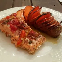 salmon and sweet potatoes|Chris Howtonさん