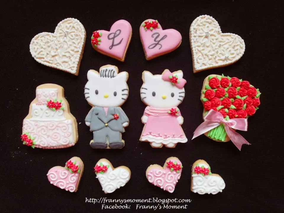 hello kitty icing cookiee for my best friend's wedding ~|Frannyさん